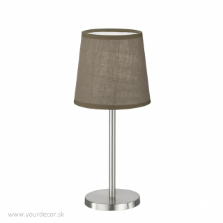 Stolná lampa EVE Brown/Ni.mat 1/E14, H30cm
