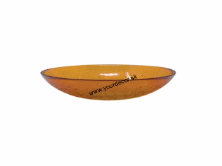 Tanier hlboký BUBBLES oranžový D21cm, SET6ks