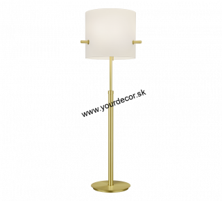 Stojatá lampa CAMDEN White/Brass, 3/E27, H165cm
