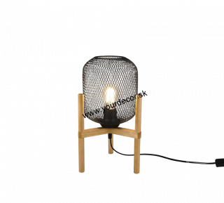 Stolná lampa CALIMERO čierne 1/E27, H37cm