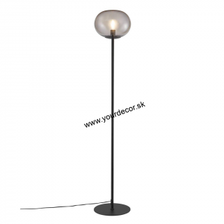 Stojatá lampa ALTON Black/Smoked 1/E27, H150cm