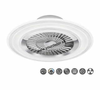 Ventilátor s osvetlením FLAGA biely, LED36W, 3000-6500K