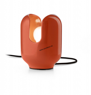 Stolná lampa BATUCADA oranžová poké 1/E27, H20cm