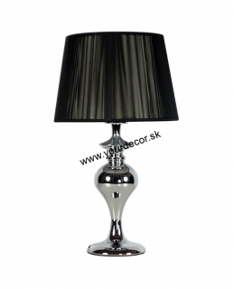 Stolná lampa GILLENIA čierna/chróm 1/E27, H40cm