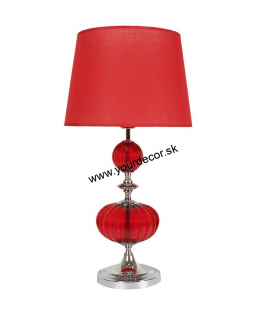 Stolná lampa LAURETTA červená 1/E27, H68cm