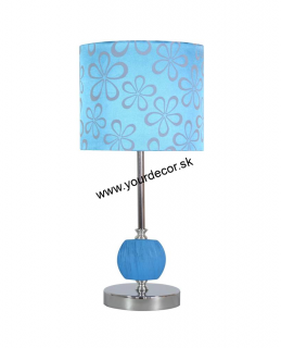 Stolná lampa CORT modrá 1/E27, H40cm