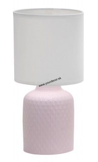 Stolná lampa INER ružová, 1/E14, H32cm