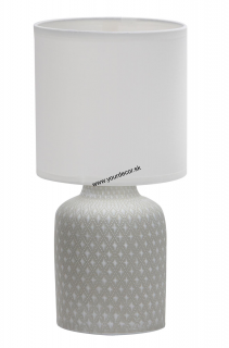 Stolná lampa INER sivá, 1/E14, H32cm