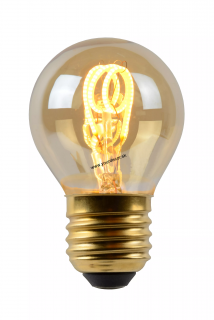 Žiarovka LED Bulb Filament G45 3W 165lm 2200K E27 Amber DIMM, D4,5cm