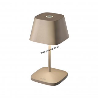 Stolná lampa NEAPEL AKKU Sand IP65
