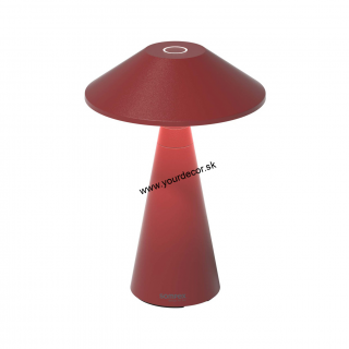 Stolná lampa MOVE AKKU Červená DIMM IP54