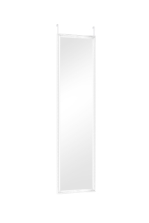 Závesné zrkadlo na dvere RIA biele, 30x120cm