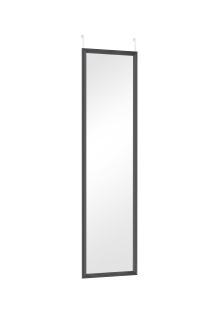 Závesné zrkadlo na dvere RIA čierne, 30x120cm