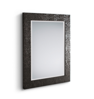 Nástenné zrkadlo ALESSIA čierne, L55x70cm