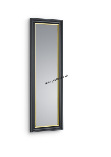 Nástenné zrkadlo WANDA čierne-zlaté, 50x150cm