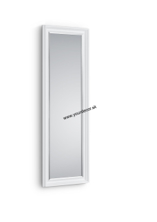 Nástenné zrkadlo WANDA biele-chróm, 50x150cm
