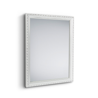 Nástenné zrkadlo LOLA biele, 34x45cm