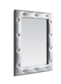 Nástenné zrkadlo NAOMI strieborné, L55x70cm