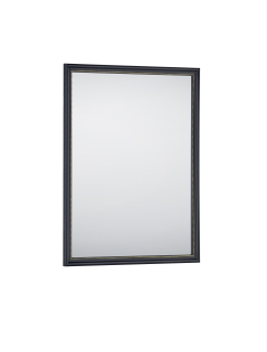 Nástenné zrkadlo ELENOR čierne/zlaté, L34x45cm