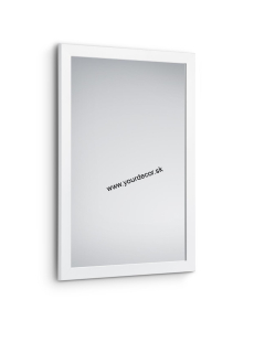 Nástenné zrkadlo KIM biele L48 x H68cm