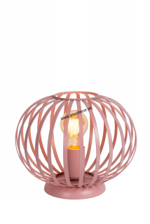 Stolná lampa MERLINA Pink, 1/E27, D25,5cm
