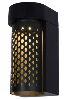 Nástenné svietidlo KIRAN Black, LED10W, 5000K, IP65, Outdoor