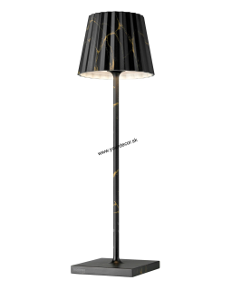 Stolná lampa TROLL 2.0 LED AKKU Mramor Čierny IP54