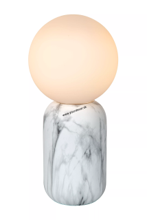 Stolná lampa MARBOL White 1/E27, D15 cm