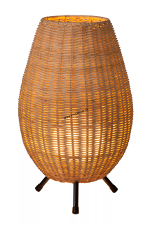 Stolná lampa COLIN svetlé drevo 1/G9, H36 cm