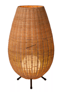 Stolná lampa COLIN svetlé drevo 1/G9, H50 cm