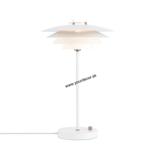 Stolná lampa BRETAGNE biela, 1/G9, D29,8 cm