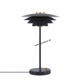 Stolná lampa BRETAGNE sivá, 1/G9, D29,8 cm