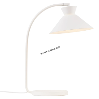 Stolná lampa DIAL Biela 1/E27, D25 cm