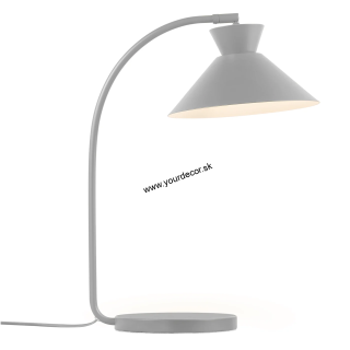 Stolná lampa DIAL Sivá 1/E27, D25 cm
