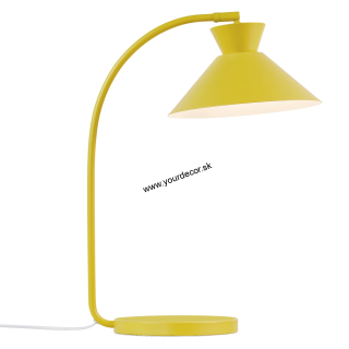 Stolná lampa DIAL Žltá 1/E27, D25 cm