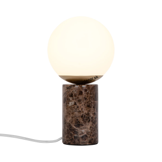 Stolná lampa LILLY Mramor Hnedý 1/E14, H28,5 cm