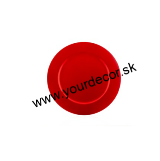 KILTY Tanier - podtanier červený/PVC D33 cm SET6 ks