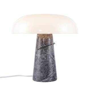 Stolná lampa GLOSSY Mramor sivý 1/E27, H32 cm