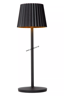 Stolná lampa JUSTINE Black LED2W, IP54, Outdoor AKKU