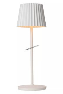 Stolná lampa JUSTINE White LED2W, IP54, Outdoor AKKU