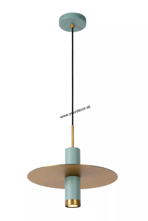 Závesné svietidlo SELIN Turquoise, 1/GU10, D35cm