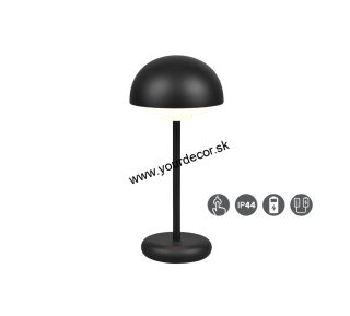 Stolná lampa ELLIOT AKKU LED2W čierna IP44
