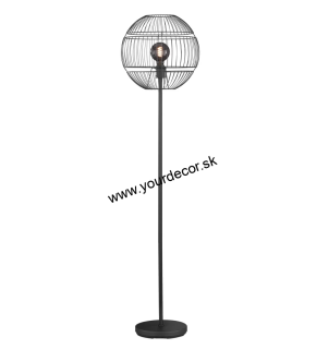 Stojatá lampa DROPS Čierna 1/E27, H150 cm