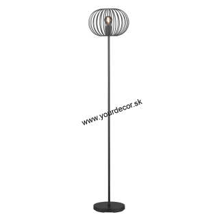 Stojatá lampa MOCCA Čierna 1/E27, DH145 cm