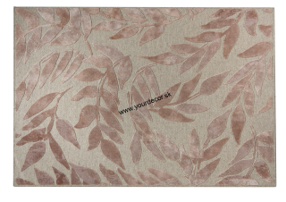 1H161 Koberec Ružový vzor/Béžová, 160 x 230 cm