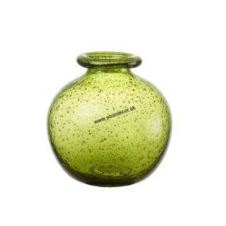 1M198 Váza OOMA svetlá zelená, H22cm
