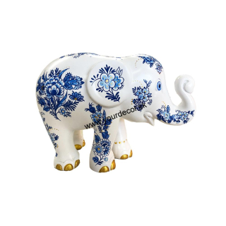 Soška slona pokladnička DELFT BLUE L15 cm