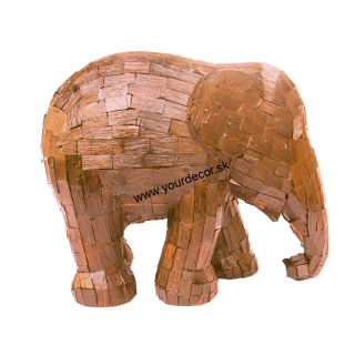 Soška slona IN THE WOODS GOLDEN OAK, H15cm