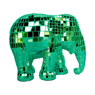Soška slona DISCO DISCO GREEN H15cm