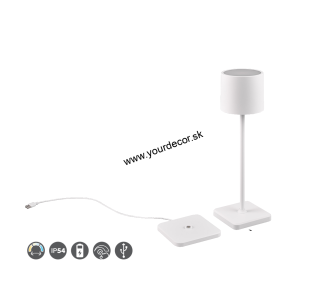 Stolná lampa FERNANDEZ AKKU biela LED1,5W 2700-4000-6000K IP54